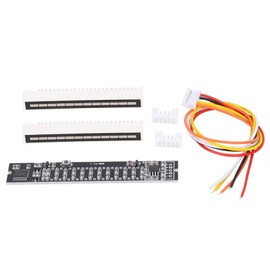 Oumefar Mini DIY Dual 12-Level Stereo Music Audio Spectrum Level Display VU Meter Amplifier Board Adjustable Light Speed Card DIY Electronic Kits (Music Spectrum Level Indicator)
