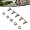 T Bolt Set M8x20mm T Slot Drop-in Bolt Hammer Head