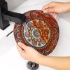 Decorative Round Mandala Coasters,Heat-Resistant Table mat, Anti-Scald Plate mat. 12