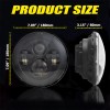 Unbranded Pair DOT 7" Inch Round LED Headlights Hi-Lo Beam