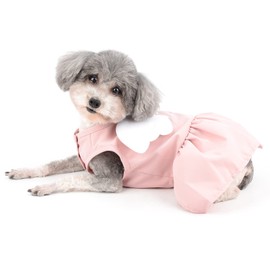 Ranphy Angel Wings Puppy Dresses for Small Dogs Girls Pet Clothing with D-Ring Dog Clothing Comfortable Summer Shirt Skirt Chihuahua Yorkie Cats Outfits,Pink, M