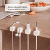 6 Pack Magnetic Cable Clips [Cable Organizer] Cord Holder, Under