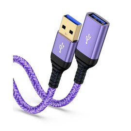 10ft USB 3.0 Extension Cable – USB-A to A Male to Female Data Transfer Cord for PC, Laptop, Webcam, Printer, Flash Drive, External Hard Drive, Controller, Keyboard Extender Cord