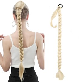 Long Braided Ponytail, 70 cm Black Jumbo Braiding Hair, Braiding Hair, High Temperature Synthetic Braiding Hair for Women, Hair Extensions, Ponytail, DIY
