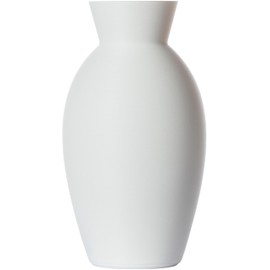 3D Vase Abbie Flower Vase, Decorative Vase, 23 cm, for Cut / Dried Flowers, Sustainable, Pampas Grass (White)