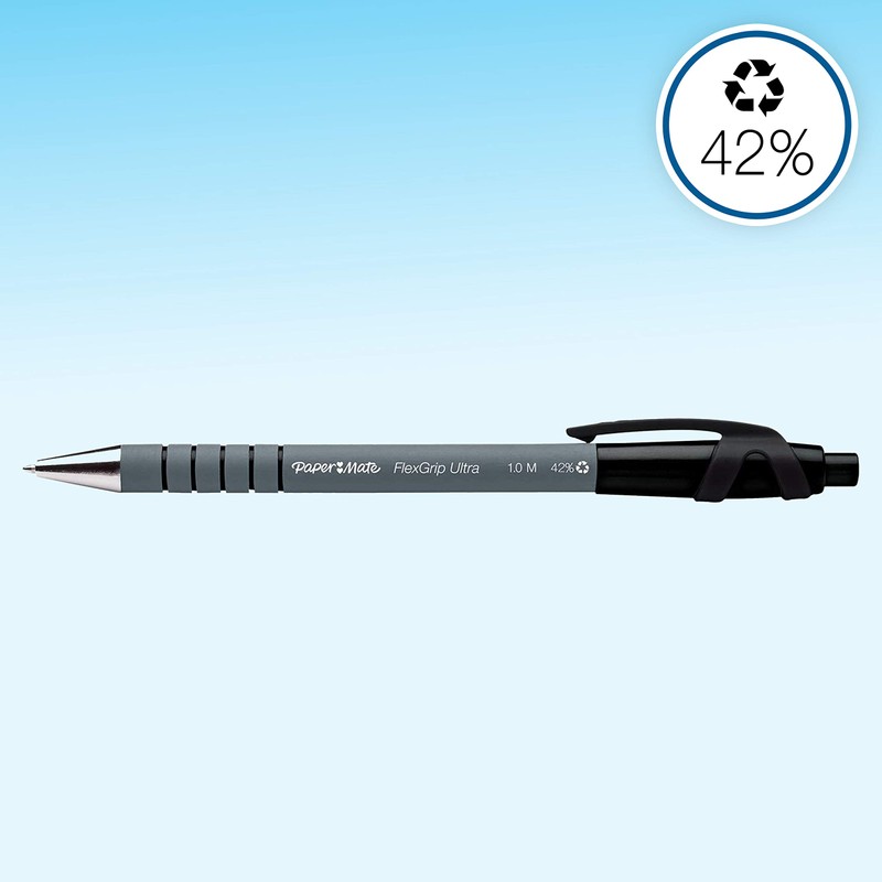 PaperMate Medium Point (1.0 mm) Flexgrip Ultra Retractable Ballpoint Pen,