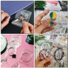 LingLingo Travel Jewelry Organizer Case Transparent Jewelry Storage Book Binder