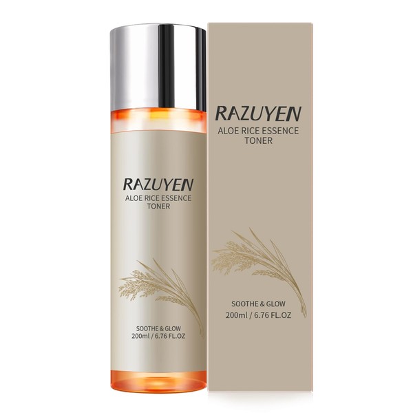 RAZUYEN Rice Toner with Aloe Leaf Water, Niacinamide and Centella