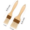 Pastry brush,Basting brush for Cooking,Natural Bristle BBQ Brush for Oil