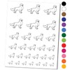 Friendly Golden Retriever Pet Dog Temporary Tattoo Water Resistant Fake