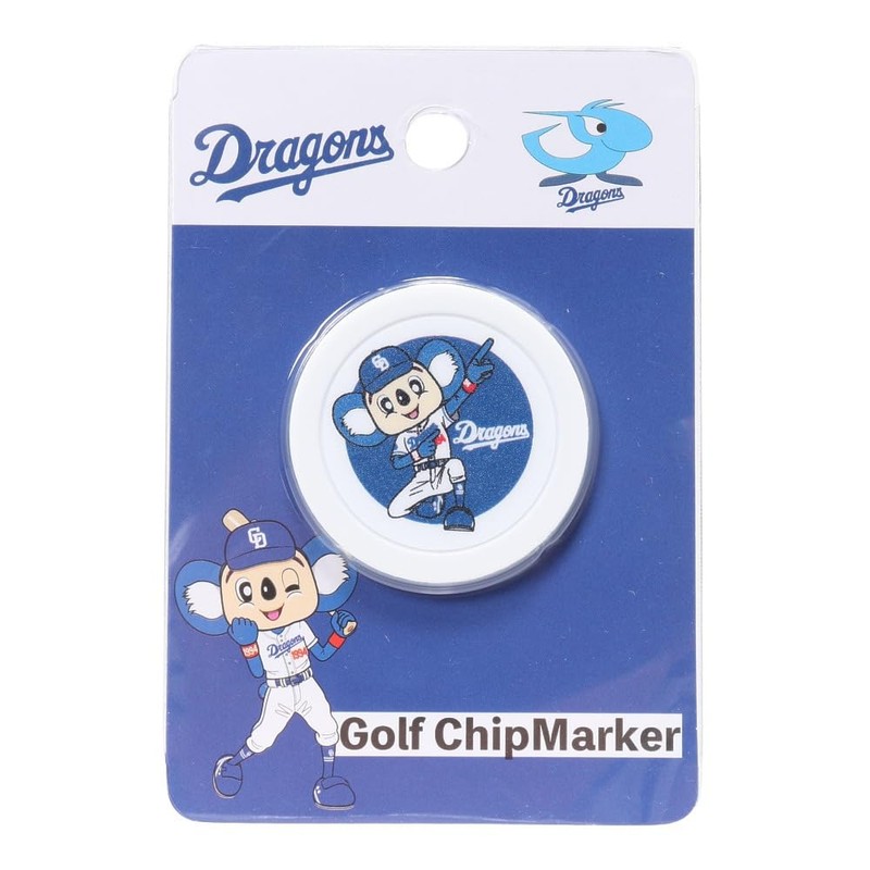 Hokushin Chunichi Dragons Golf Tip Marker Doara MK446 CDCMK (White/FF/Men's,