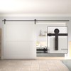 WINSOON 12FT Barn Door Hardware Kit: Single Sliding Door Hardware