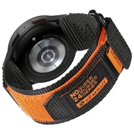 Torbollo Nylon Velcro Watch Band, 0.8 inch (20 mm), 0.9 inch (22 mm), Quick Release Strap, No Tools Required, Color Collision Design, Nylon