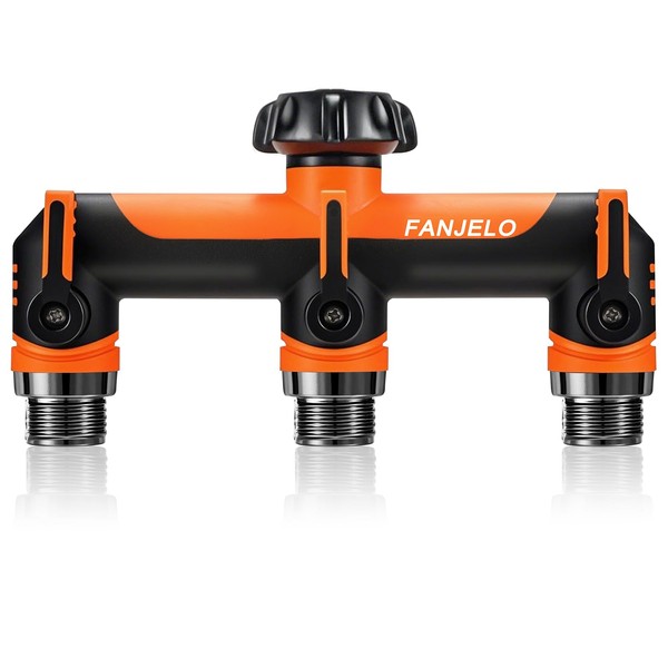 FANJELO 3 Way Hose Splitter, Heavy Duty Garden Water Hose