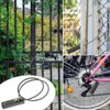 Cable Locks with Combination, Gate Locks for Outdoor Fence Gate,