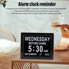 8inch Digital Day Calendar Clock Alarm Reminders Auto Dimming Large