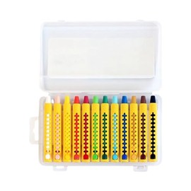 MUNGYO RailPas 12-Color Premium Oil Pastel Set - Ergonomic Triangular Grip for Kids