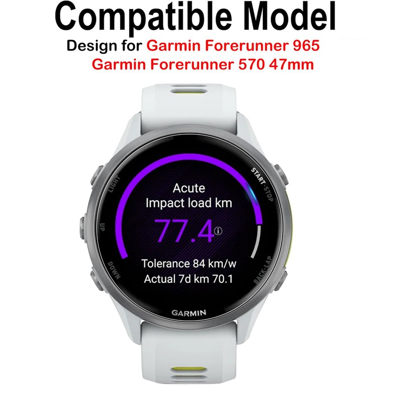KZIOACSH 3 Pack Screen Protector for Garmin Forerunner 965/Forerunner 970/Forerunner