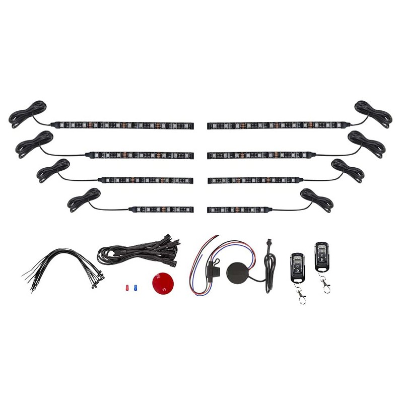 LEDGlow 8pc Advanced Million Color LED ATV UTV Quad 4x4
