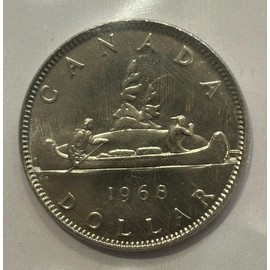 1968 Canadian Dollar Coin, Royal Canadian Mint, Uncirculated, Original Mint Packaging (QTY1) from Vukshu - Global Coins
