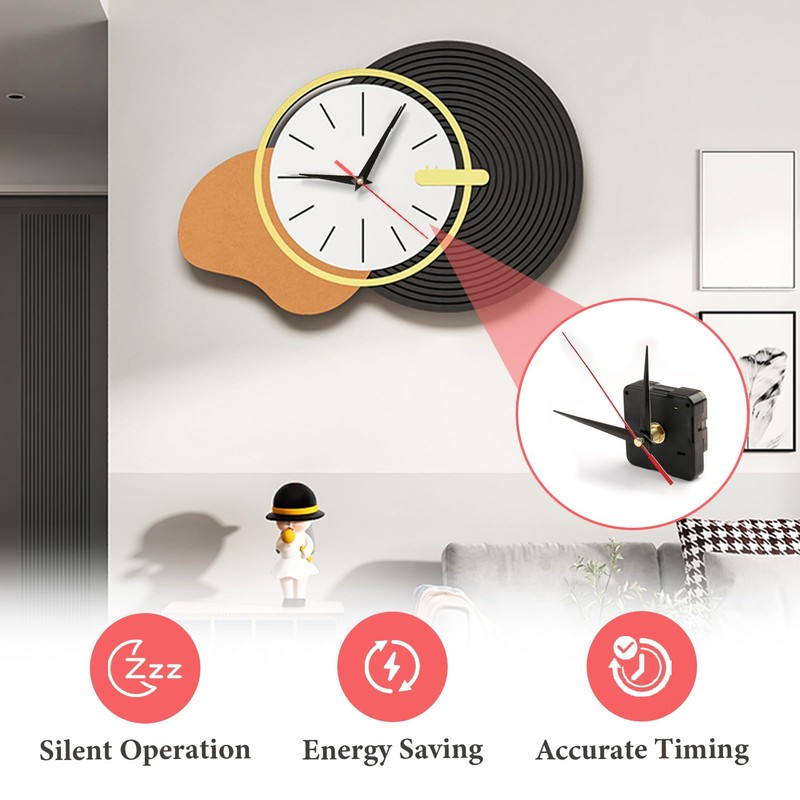 Clock Movement for Wall Clock, Self-Installation, Quartz Clock Movement, Silent,