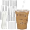 Dealusy 100 Pack - 16 oz Clear Plastic Cups with