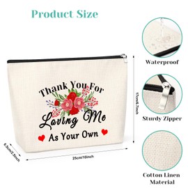 Mum Gift Thank You Gift for Mom Makeup Bag Mothers' Day Gift for Mum Birthday Gift for Mum Cosmetic Bag Mother Retirement Gift Travel Cosmetic Bag Christmas Thanksgiving Gift for Mom from Son Daughter