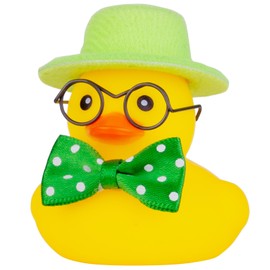 MuMyer Car Rubber Duck Ornament Winter Duck Car Dashboard Decoration with Mini Hat Sunglasses Scarf or Bow for Car Dashboard Decoration Accessories(C25)