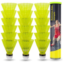 TK Gruppe Timo Klingler Shuttlecocks Yellow Badminton Balls for Training & Competition Badminton - Shuttlecocks for Outdoor & Indoor Use