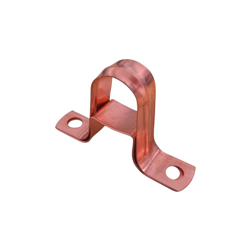 15mm Copper Pipe Saddle Clips with Spacer – Bag of