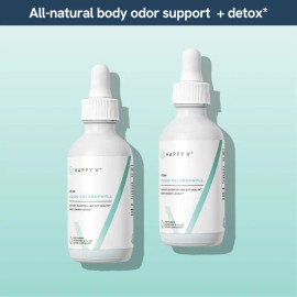 Liquid Chlorophyll 2 Pack Bundle Mint Flavor Detox Supplement Gut Health Support Vegan Daily Cleanse Drink Natural Wellness Liquid Drops