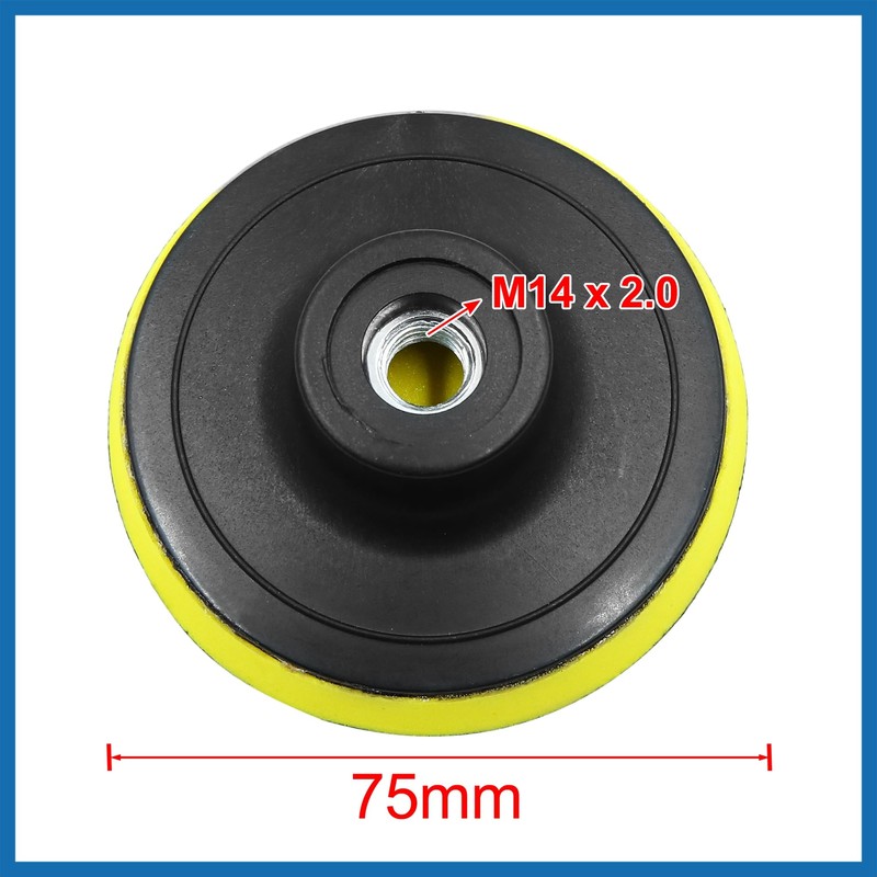 A ABSOPRO 3 Inch M14x2.0 Pad Backing Polishing Buffing Plate