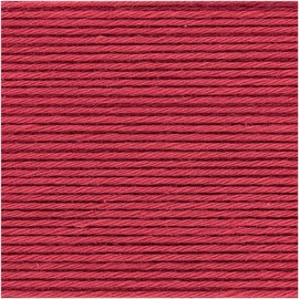 Rico Baby Cotton Soft Dk Baby Wool Red Soft and Easy Care Cotton Blend Yarn for Knitting and Crocheting (067 Raspberry)