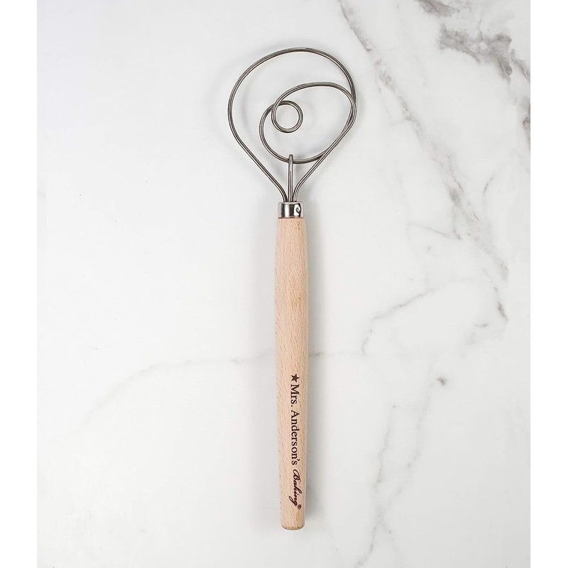 Mrs. Anderson’s Baking Dough Whisk, 18/8 Stainless Steel Blade, 12-inches