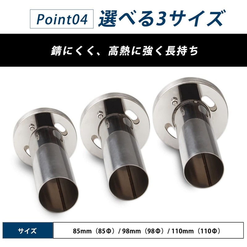 FJmark Inner Silencer General Purpose Baffle Stainless Steel Volume Control