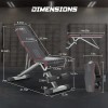 Folding Weight Bench Adjustable Workout Bench for Home Exercise bench