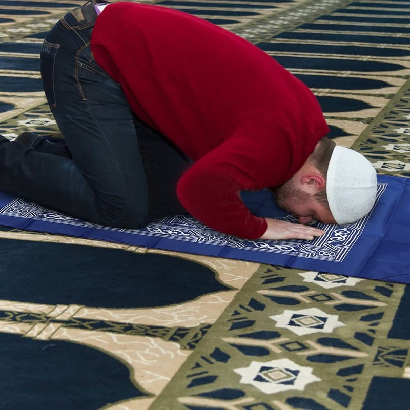 Anlising 4 Pieces Portable Travel Prayer Mat with Compass, Waterproof