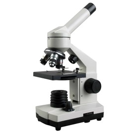 AmScope - 40X-1000X Cordless LED Metal Frame Compound Microscope w Top & Bottom Lights