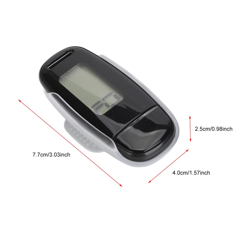 Step Counter Large LCD Screen USB Rechargeable Accurate Portable Lightweight
