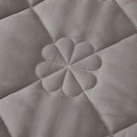 ZIQINPSQ Extra Deep Pocket Fitted Sheet|Soft Breathable Bed Sheet|Non-Slip Non Pilling Protective Cover for Bed Mattress|Warmth Cotton Bedding Sheet|18-24 Quilted Fitted Sheet (Gray, Queen)