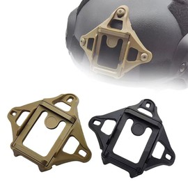 Tactical Helmet NVG Mount Shroud Steel Night Vision Goggles and Sports Camera Bracket Base for ACH MICH OPS-Core Fast/Crye AirFrame Helmet (Black)