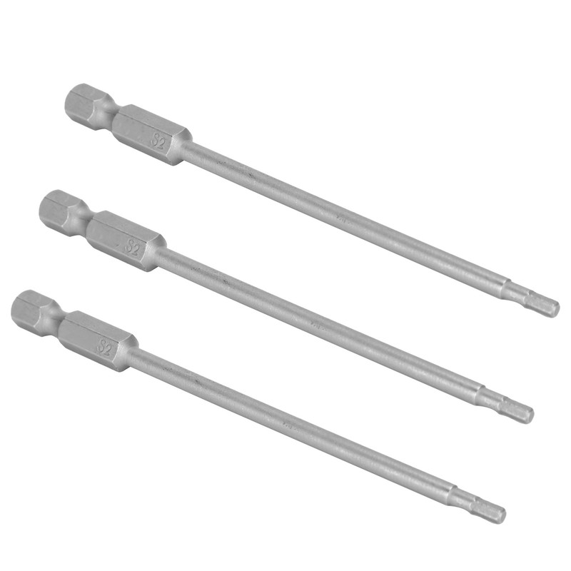 10Pcs 2.5mm Magnetic Screwdriver Bits Alloy Steel 1/4 Inch Hex