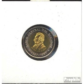 Prophila Collection Ecuador KM No.: 101 1997 Uncirculated Bimetal Stgl./Uncirculated 1997 100 Sucres Central Bank (Coins for Collectors - No Means of Payment)