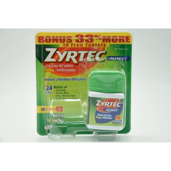 Zyrtec Bonus Pack, 40-Count by Zyrtec