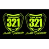 JUST RIDE Motocross Number Plate Replica Decal Stickers RM RMZ