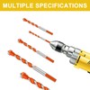Tile Drill Bits Set, 5 Piece Masonry Drill Bits for