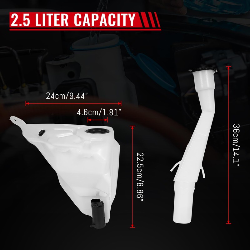 Windshield Washer Reservoir Tank for Toyota Tacoma 1998-2004 | No