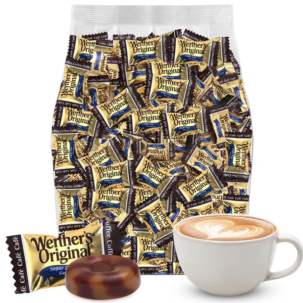Werther's Original Hard Sugar Free Coffee Caramel Candy, Individually Wrapped