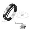 JewelryWe Jewellery Men's Leather Bracelet with Engraving - Handmade, Braided,
