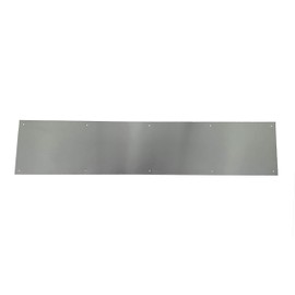 Stainless Steel Door Kick Plate - Heavy Duty Door Protection Plate Commercial Grade - Mop Plate Available in Many Sizes - Mounting Hardware Included (8" x 30")